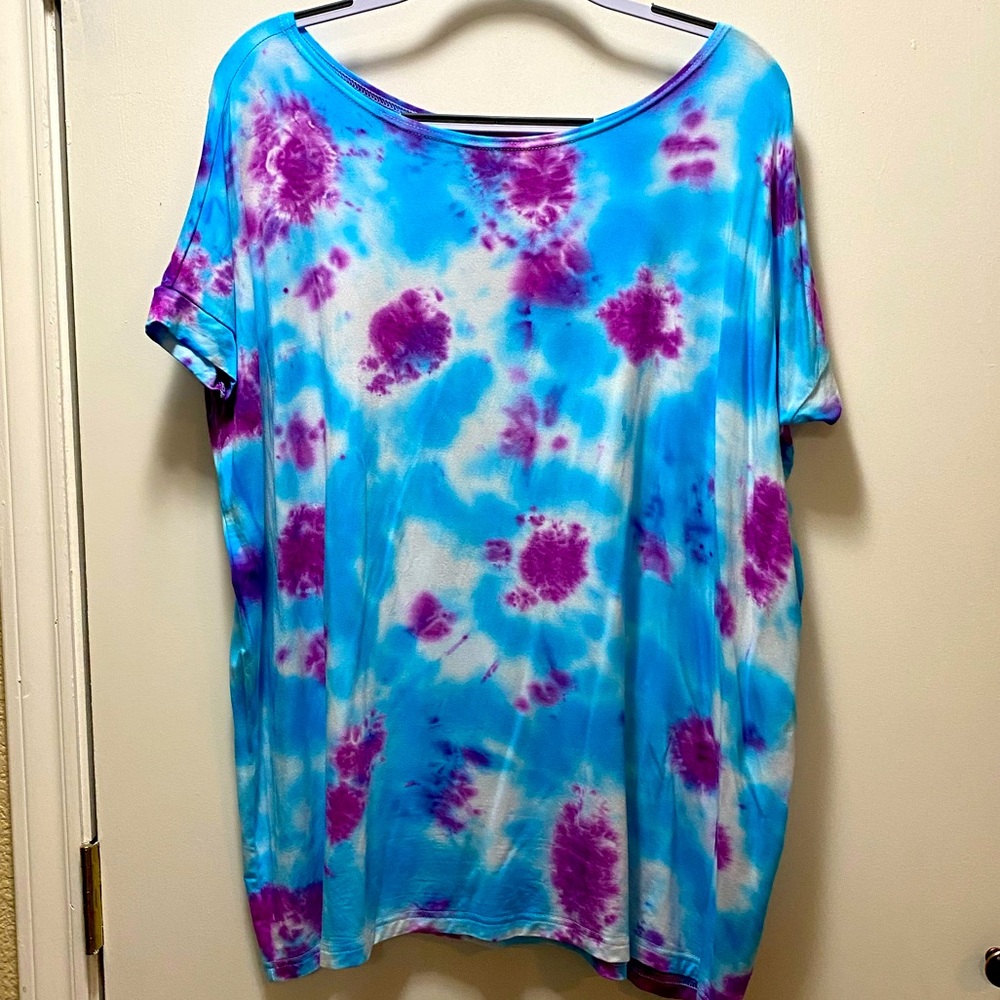 Piko Top sz Med, custom tie dyed!